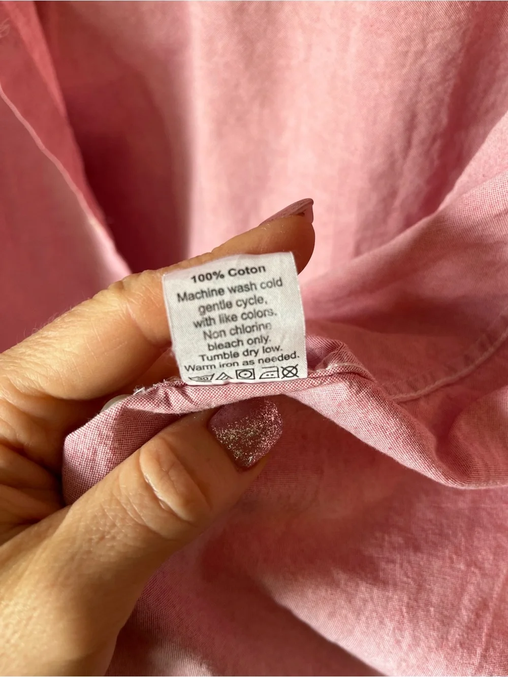 J.Crew Sunwashed Oxford Pink Button Down Shirt Large 100% Cotton Preppy Classic
